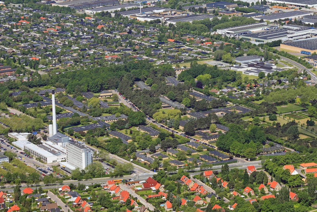 Luftfoto af Glostrup Hospital